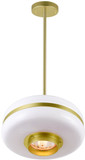 CWI 1143P12-1-270 Elementary Modern Pearl Gold 12" Hanging Light