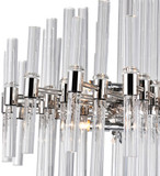 CWI 1137P26-10-613 Miroir Contemporary Polished Nickel Halogen Hanging Chandelier