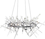 CWI Lighting 1154P43-12-601-O Icicle Contemporary Chrome 27" Chandelier Lighting