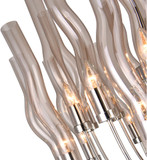 CWI 1203P29-22-613 Meduse Modern Polished Nickel Chandelier Lamp