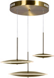 CWI 1204P22-3-625-A Ovni Modern Brass LED Multi Hanging Light
