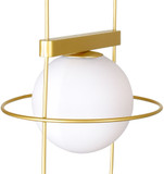 CWI 1209T14-1-169 Orbit Modern Medallion Gold LED Table Lamp Lighting