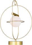 CWI 1209T14-1-169 Orbit Modern Medallion Gold LED Table Lamp Lighting
