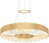 CWI 1219P16-1-625 Bjoux Modern Brass LED 16" Pendant Lighting