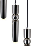 CWI Lighting 1225P9-4-613 Chime Contemporary Polished Nickel LED Multi Hanging Light