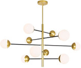 CWI Lighting 1226P38-10-169 Compass Contemporary Medallion Gold LED Drop Lighting