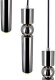 CWI Lighting 1225P20-3-613 Chime Modern Polished Nickel LED Multi Hanging Pendant Light