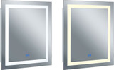 CWI 1232W36-36-A Abril Modern Matte White LED Mirror