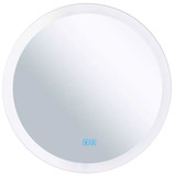 CWI 1235W24 Armanno Modern Matte White LED Wall Mirror