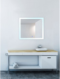 CWI 1233W40-36 Abigail Modern Matte White LED Mirror