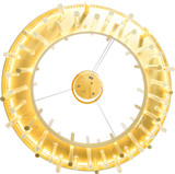 CWI Lighting 1245P20-602 Millipede Contemporary Satin Gold LED 20" Lighting Pendant