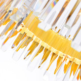 CWI Lighting 1247P28-18-602 Cityscape Modern Satin Gold 28" Chandelier Light