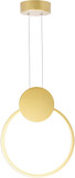 CWI Lighting 1297P10-1-602 Pulley Contemporary Satin Gold LED 10" Mini Ceiling Pendant Light