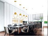 CWI Lighting 1297P10-1-602 Pulley Contemporary Satin Gold LED 10" Mini Ceiling Pendant Light