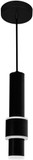 CWI Lighting 1390P5-1-101 Lena Modern Black LED Mini Hanging Lamp