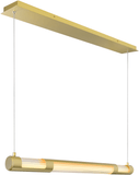 CWI Lighting 1343P36-602-B Neva Contemporary Satin Gold LED Kitchen Island Light