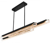 CWI Lighting 1586P60-3-101 Valira Modern Black LED Island Light Fixture