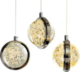 CWI Lighting 1673P32-23-613 Salvador Contemporary Polished Nickel LED Multi Hanging Pendant Lighting