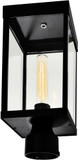 CWI Lighting 1695PT6-1-101 Windsor Modern Black Outdoor Lamp Post Light Fixture