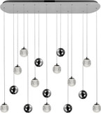 CWI Lighting 1679P40-9-601-RC Siena Modern Chrome LED Multi Pendant Lighting