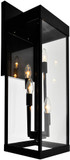 CWI Lighting 1695W8-4-101 Windsor Contemporary Black Outdoor Wall Mounted Lamp