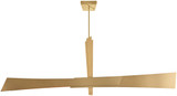 CWI Lighting 1717P72-624 Solara Modern Brass LED 72" Kitchen Island Light