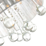 CWI Lighting 5006C10C-R (S) Water Drop Modern Chrome 10" Flush Mount Ceiling Light Fixture