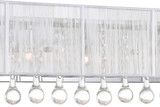 CWI Lighting 5005W24C-RC (W) Water Drop Contemporary Chrome 4-Light Bathroom Lighting
