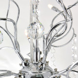 CWI 5066P20C Cherry Blossom Chrome Halogen Mini Chandelier Lighting