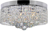 CWI Lighting 5424C14C Cascade Modern Chrome Home Ceiling Lighting