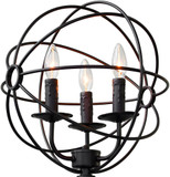 CWI 5464F14DB-3 Arza Modern Brown Floor Lighting