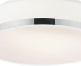 CWI 5479C10SN-R Frosted Modern Satin Nickel 10" Flush Mount Lighting Fixture