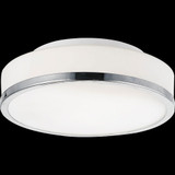 CWI 5479C10SN-R Frosted Modern Satin Nickel 10" Flush Mount Lighting Fixture
