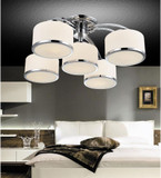 CWI Lighting 5479C30C-5 Frosted Contemporary Chrome Overhead Lighting