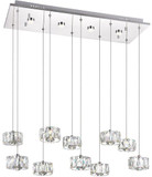 CWI Lighting 5636P28ST-RC Milan Contemporary Chrome LED Multi Lighting Pendant