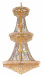 CWI 8001P30G Empire Gold 30" Foyer Lighting Fixture