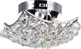 CWI 8038C10C-S Queen Chrome 10" Ceiling Lighting
