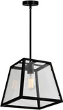 CWI 9601P12-1-101 Alyson Modern Black Ceiling Pendant Light