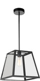 CWI 9601P12-1-101 Alyson Modern Black Ceiling Pendant Light