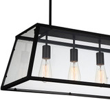 CWI Lighting 9601P31-4-101 Alyson Contemporary Black 31" Island Lighting
