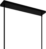 CWI 9601P36-5-101 Alyson Modern Black 36" Kitchen Island Light Fixture