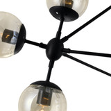 CWI Lighting 9614P39-10-101 Glow Modern Black Lighting Chandelier