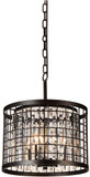 CWI Lighting 9697P14-4-192 Meghna Contemporary Brown 14" Pendant Light