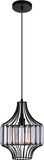 CWI 9942P10-1-101-D Alethia Black Mini Ceiling Pendant Light