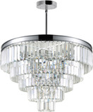 CWI 9969P24-12-601 Weiss Chrome 24" Hanging Lamp