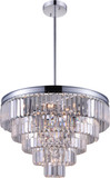 CWI 9969P24-12-601 Weiss Chrome 24" Hanging Lamp
