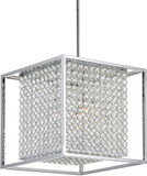 CWI QS8381P12C-S Cube Chrome Halogen 12" Hanging Lamp