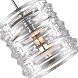 CWI 9975P10-1-601 Petia Chrome Mini Hanging Pendant Light