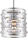 CWI 9975P10-1-601 Petia Chrome Mini Hanging Pendant Light
