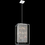 CWI QS8381P14C-RC Cube Chrome Halogen Foyer Lighting